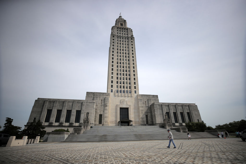 Rally Held At Louisiana Capitol Protesting Stay-At-Home Order And Economic Shutdown