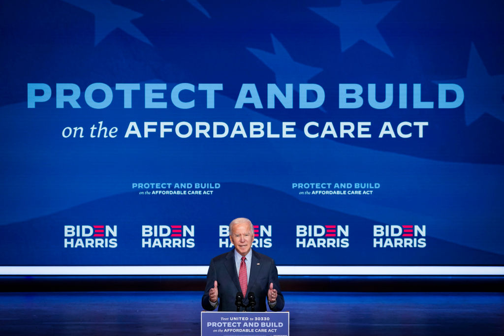Democratic Presidential Nominee Joe Biden Gives Public Health Briefing In Wilmington