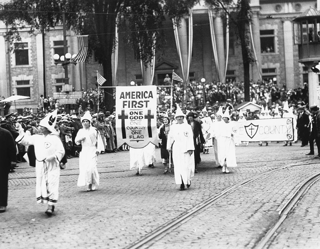 Ku Klux Klan 'American First' Parade