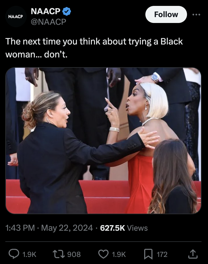 NAACP deleted tweet about "trying a Black woman"