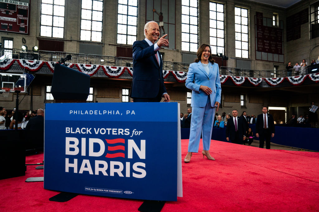 US President Joe Biden Vice President Kamala Harris Campaign PA