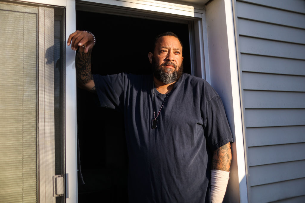 Kidney transplant recipient at Long Island, New York home