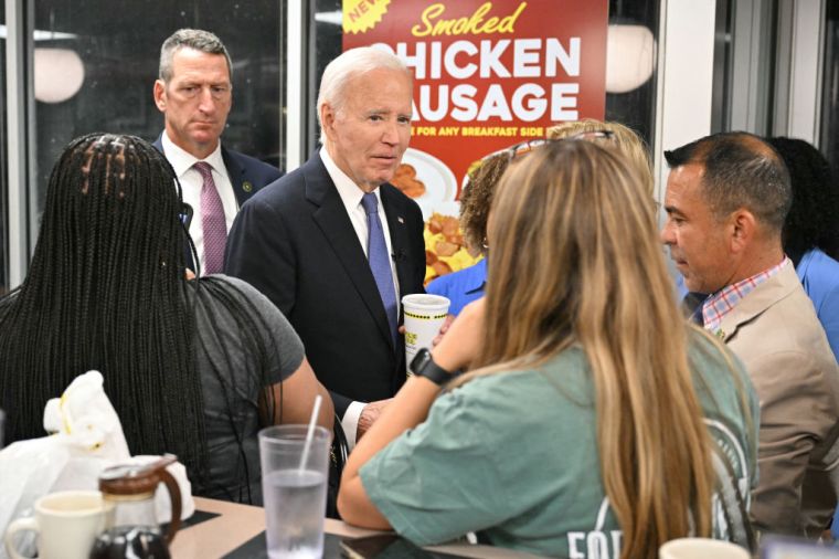 Joe Biden At Waffle House