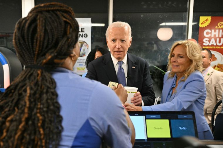 Joe Biden At Waffle House