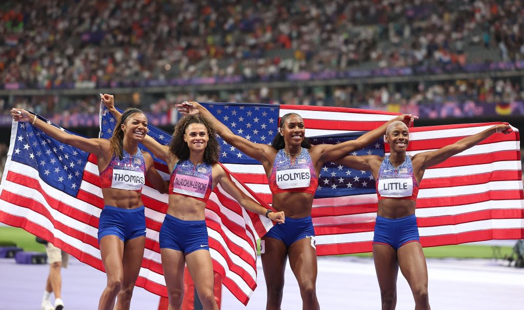 FRANCE-PARIS-OLY-ATHLETICS-4X400M RELAY-WOMEN