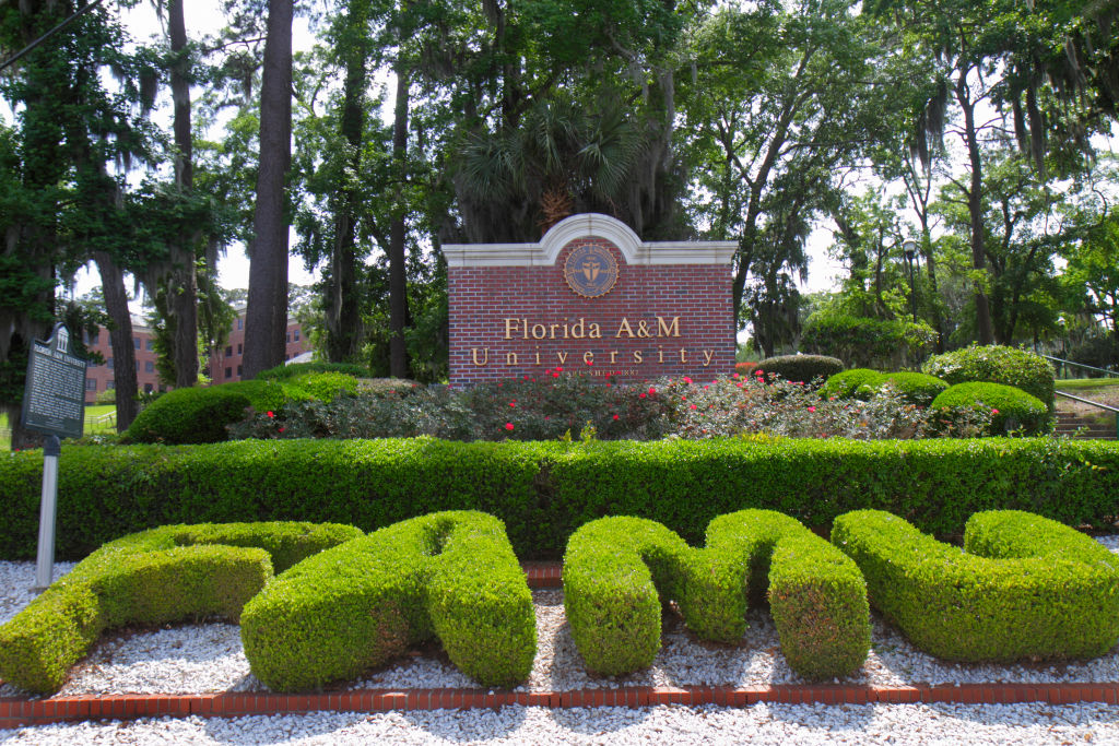 Florida A&M University entrance sign.