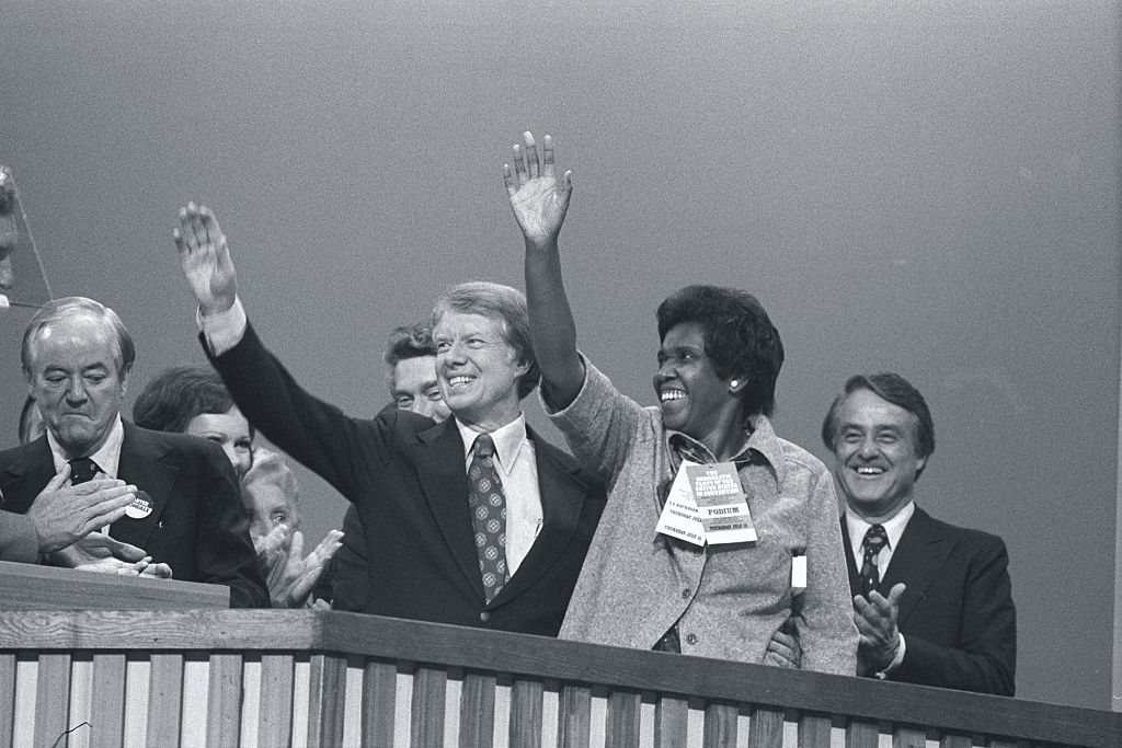 Carter and Jordan at Podium