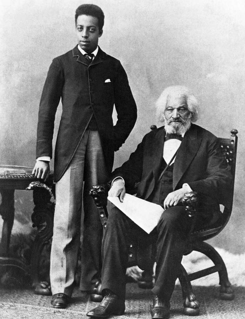 Frederick Douglass With Grandson
