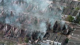 Smoke Rising from Destroyed Homes