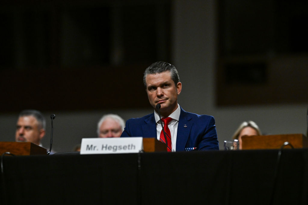 WASHINGTON, DC - JANUARY 14: Peter B. Hegseth testifies during