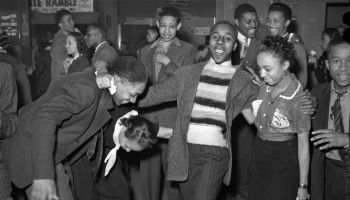 People Roller Skating, Savoy Ballroom, Chicago, Illinois, USA, Russell Lee, U.S. Office of War Information/U.S. Farm Security Administration, April 1941
