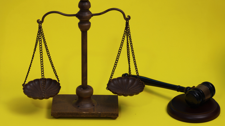 Object Scale of Justice, weight balance, Symbol of law justice