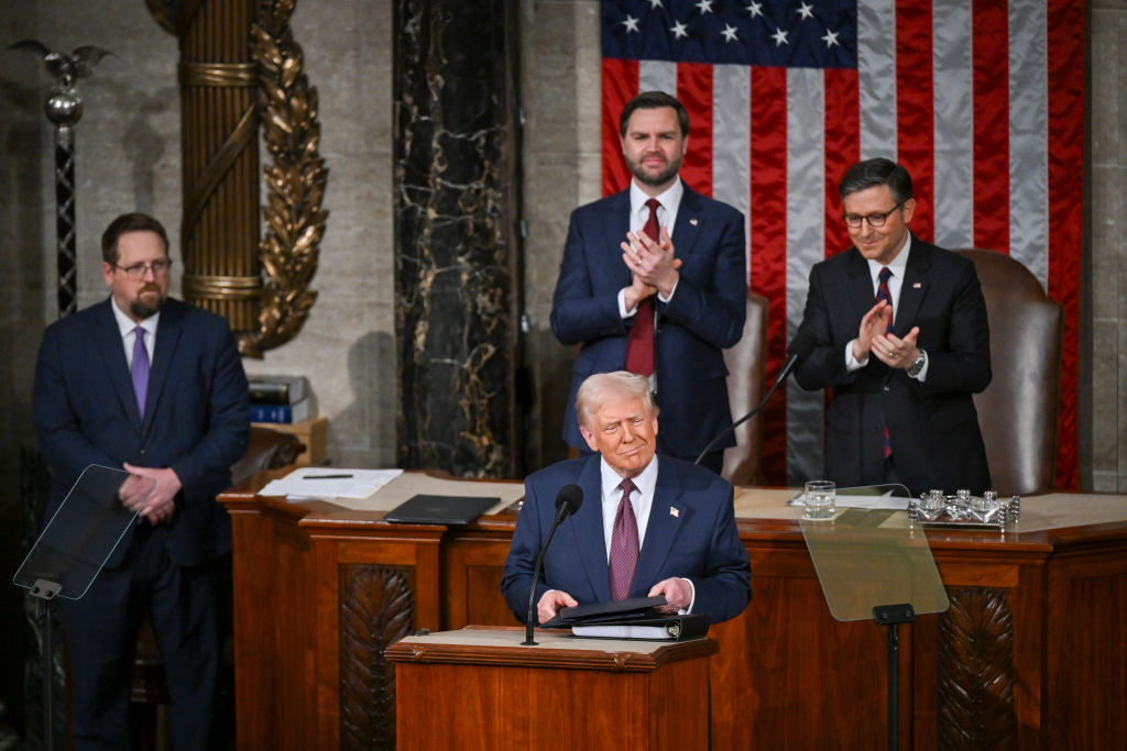 Trump addresses a joint session of Congress