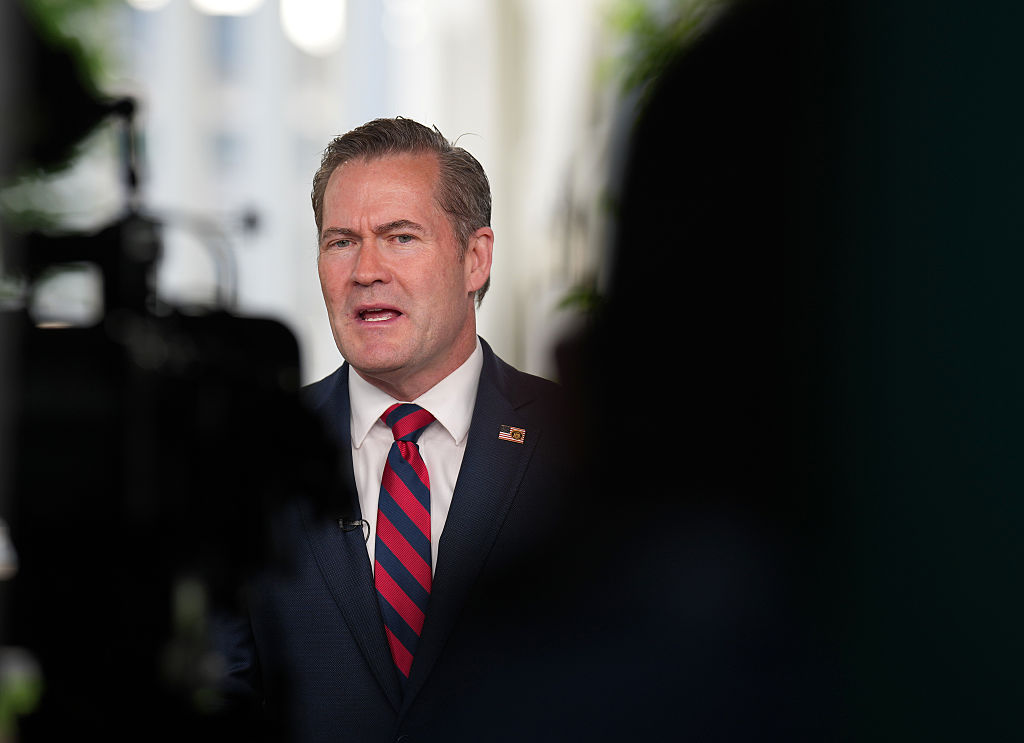 National Security Advisor Mike Waltz Speaks At The White House