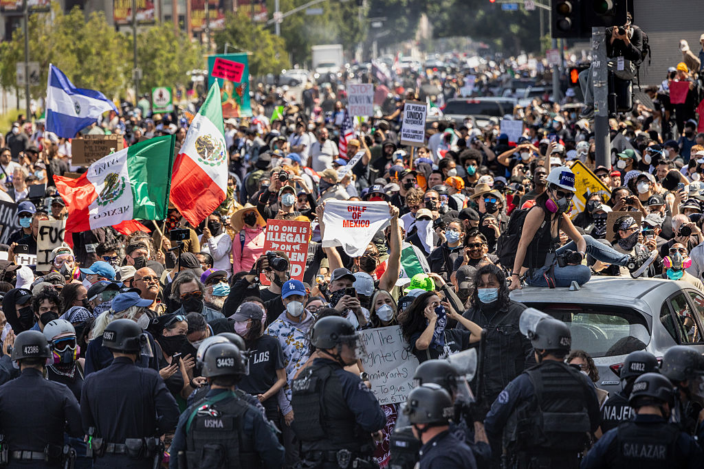 Protests Erupt In L.A. County, Sparked By Federal Immigration Raids
