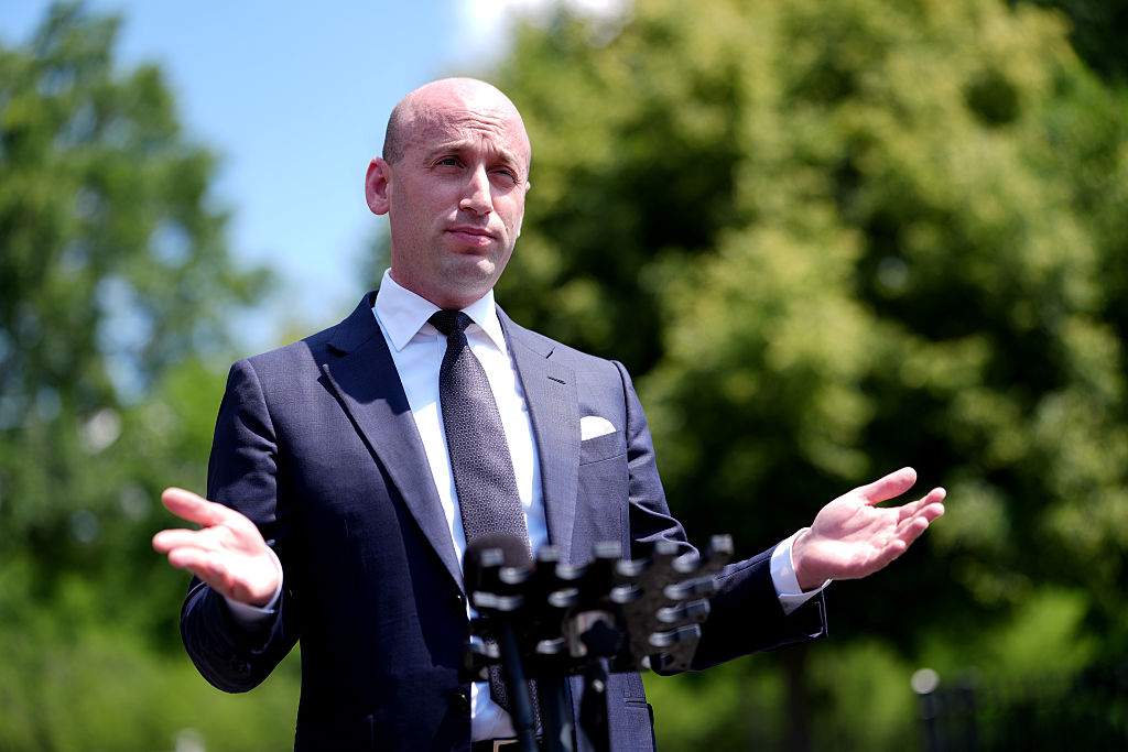 Stephen Miller Speaks To The Media At The White House