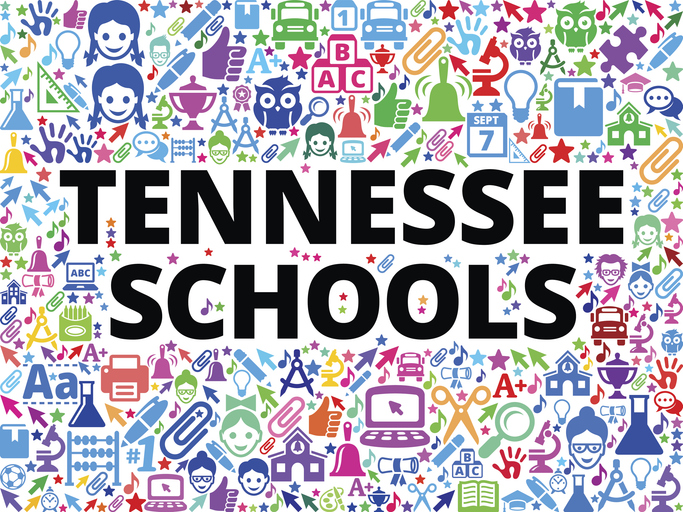 Tennessee Schools School and Education Vector Icon Background