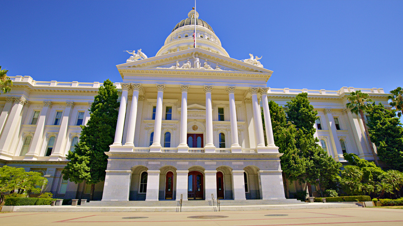 California's Capital. The State Capital building