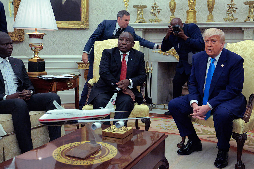 President Trump Meets With South African President Cyril Ramaphosa At The White House