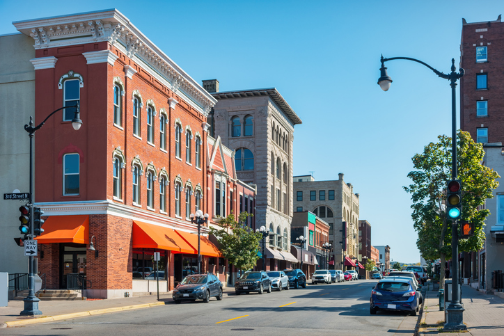 Downtown La Crosse Wisconsin USA