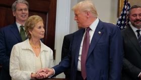President Trump Signs Executive Order In White House's Roosevelt Room