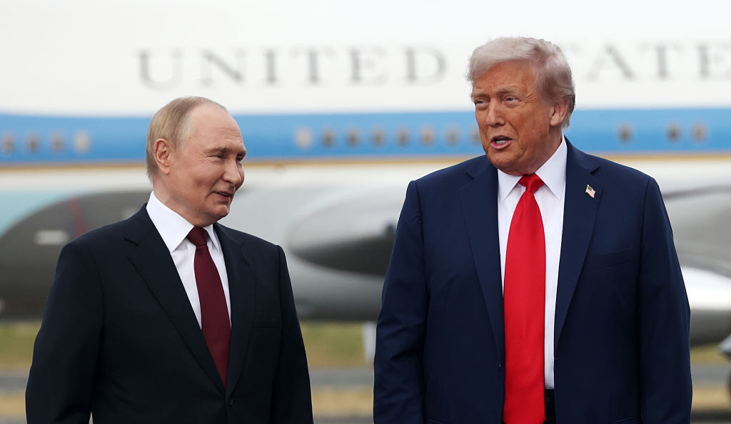 U.S. President Trump And Russian President Putin Meet On War In Ukraine At U.S. Air Base In Alaska