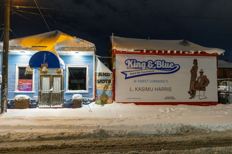 Three Black Bars In The Snow