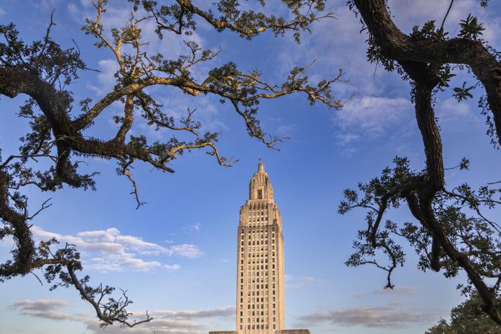 Louisiana State Capitol Building in Baton Rouge