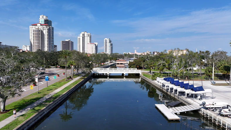 St Pete Pier At Saint Petersburg In Florida United States.