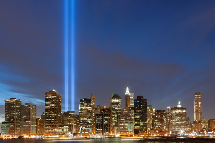 Manhattan skyline at twilight