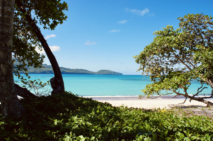 Azure Tranquility: Hidden Beach of Samana, Dominican Republic, travel 