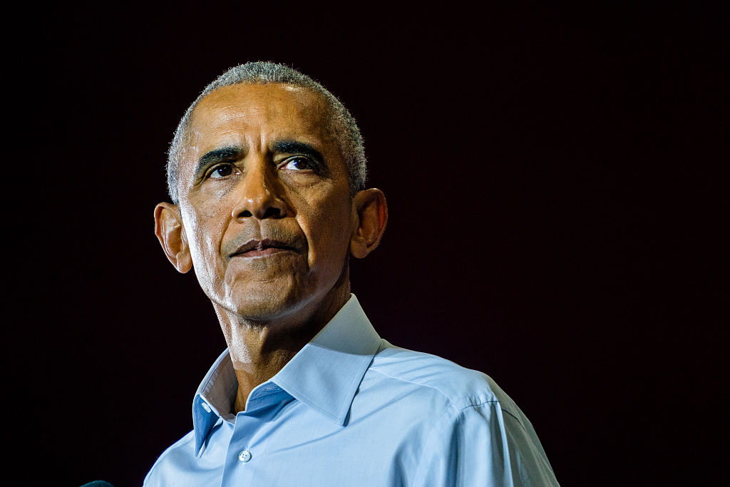 Former US President Barack Obama, Raphael Warnock and Stacey Abrams GA Midterms, Charlie Kirk, Melissa Hortman, Steve Scully 