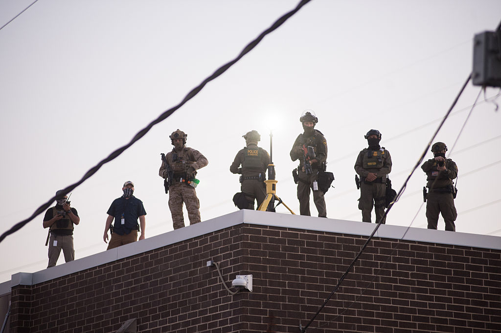 Protest outside ICE processing center in Illinois