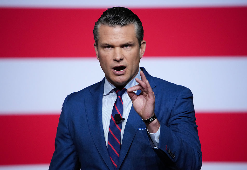 President Trump And Pete Hegseth Address U.S. Senior Military Leaders At Quantico