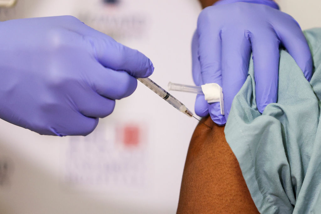 Howard University Hospital Staff Members Receive Covid-19 Vaccination Shots In Nation's Capital