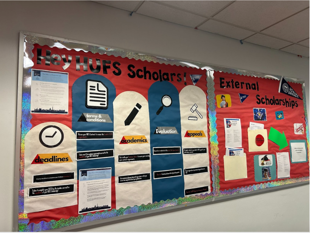 Wall of Scholarships