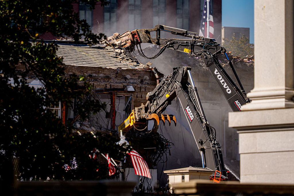 White House East Room Demolition Begins For Trump Ballroom Construction