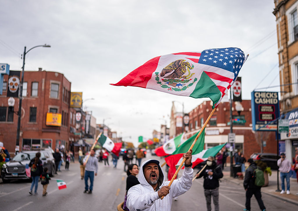 Protesters gather in Chicago to rally against Immigration and Customs Enforcement