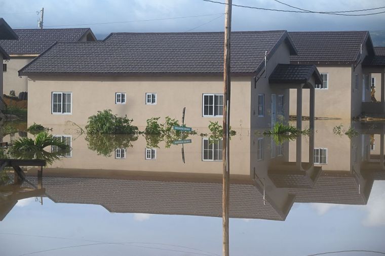 Flooded homes