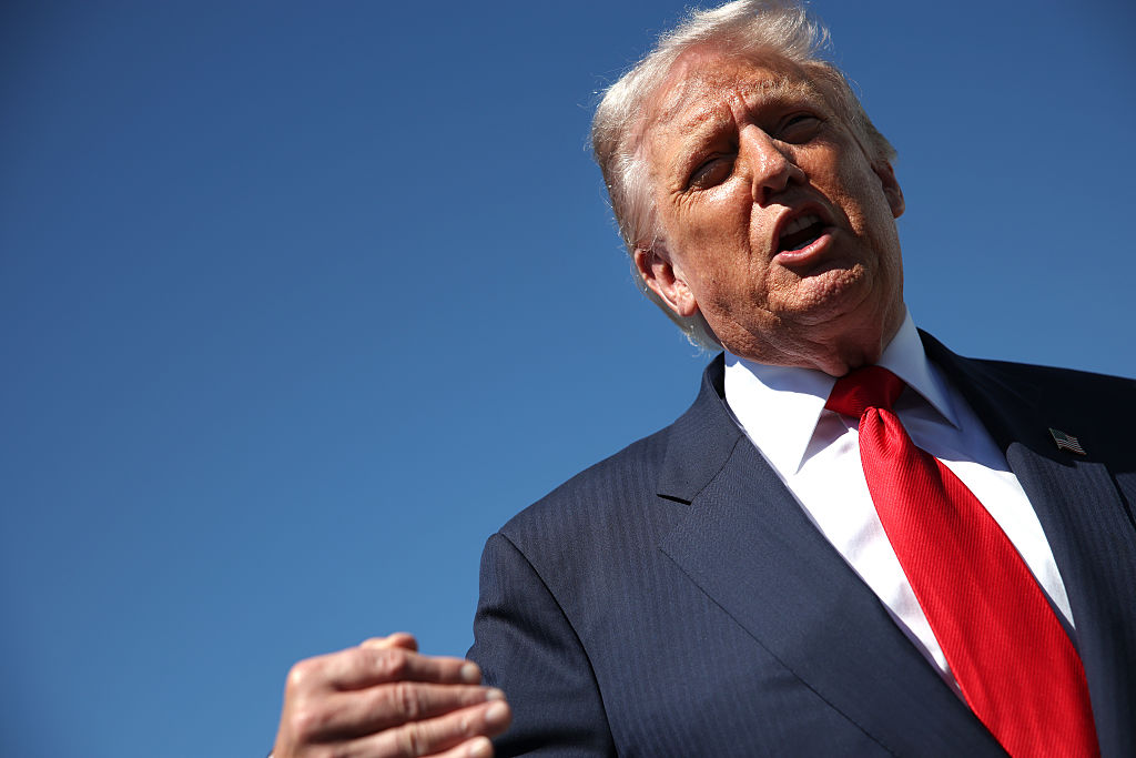 President Trump Spends Weekend At Mar-A-Lago Estate In Palm Beach