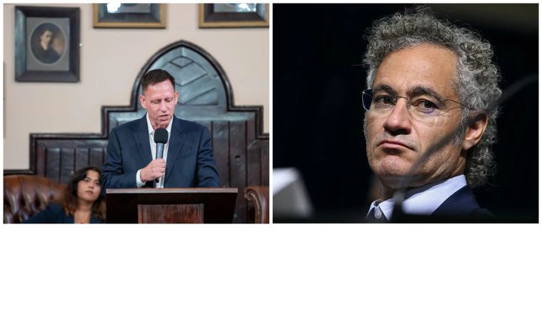 Peter Thiel and Alex Karp (Palantir) — Fueling Mass Surveillance and Deportation