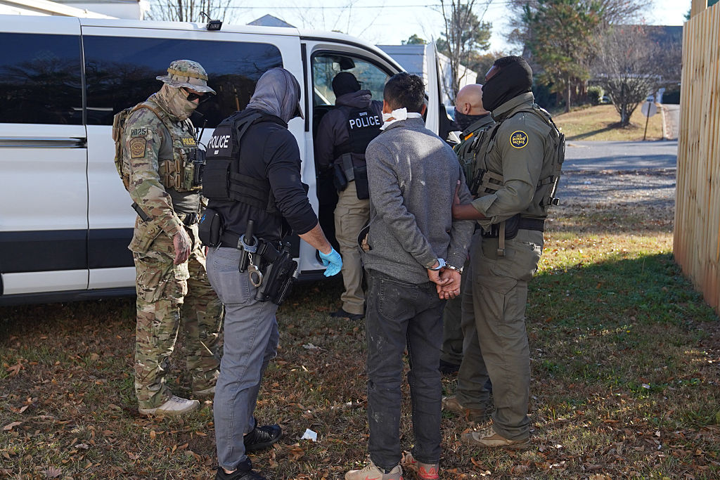 Federal Agents Conduct Illegal Immigration Crack Down In Charlotte, North Carolina