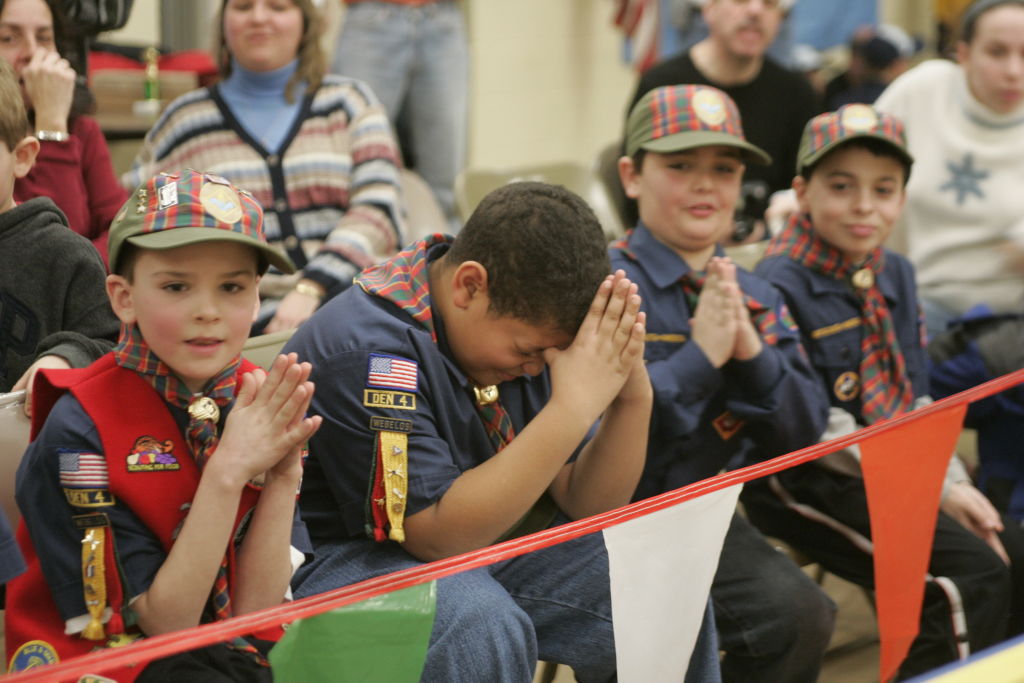 Boy Scount and Pinewood Derby Race