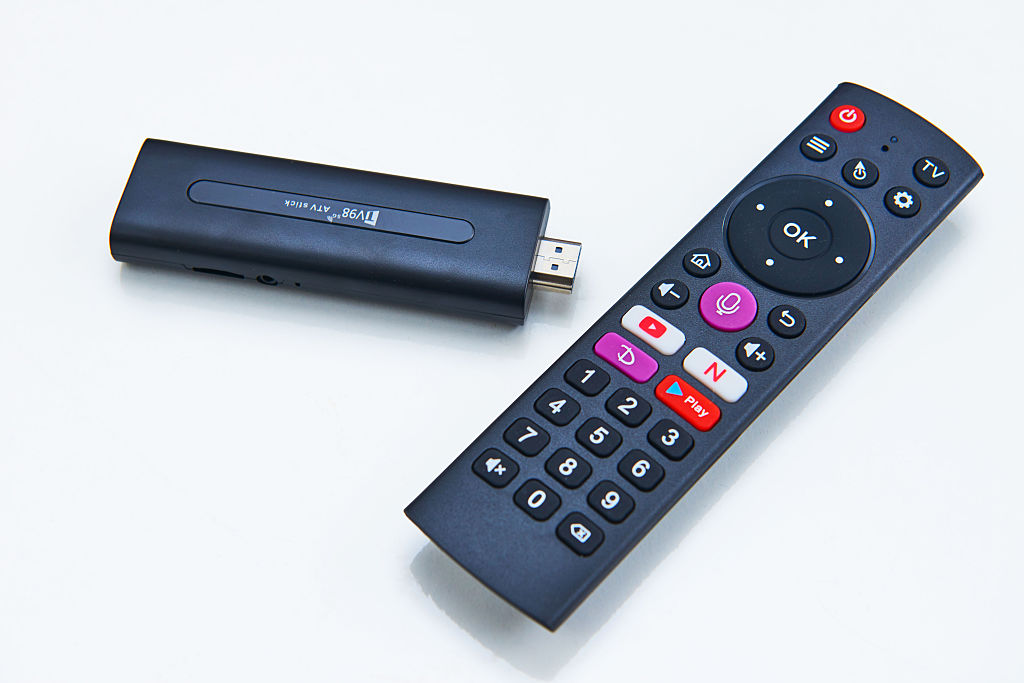 Streaming fire TV stick and remote