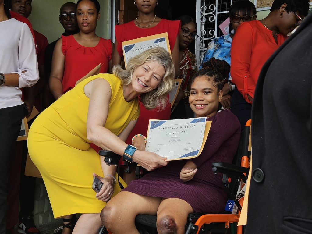 Laura Trevelyan With Trevelyan Bursary Awardees