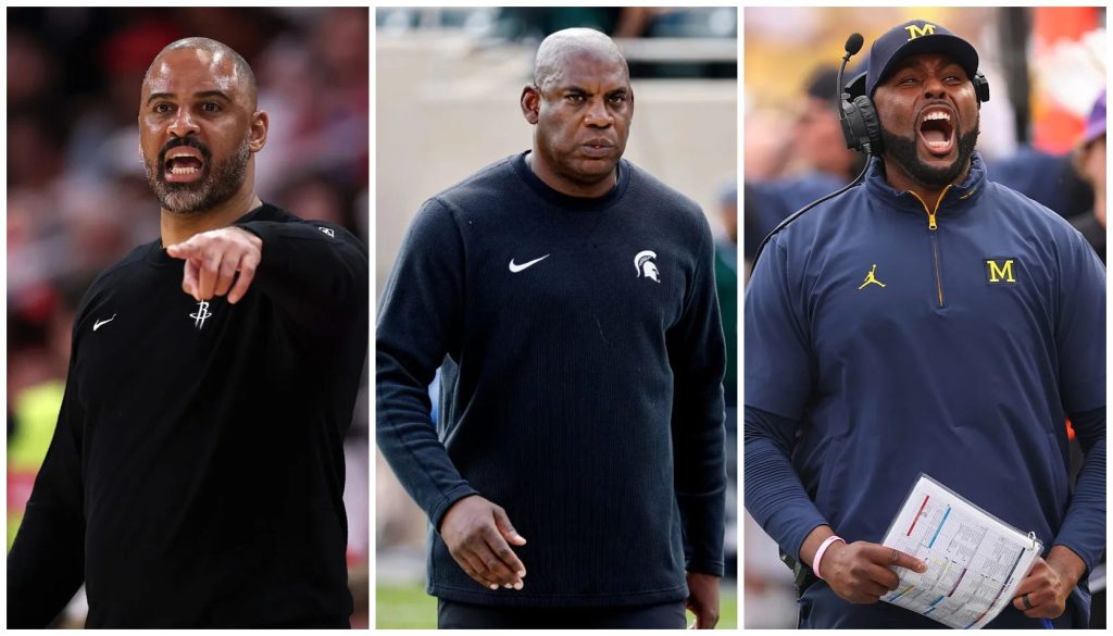 Ime Udoka And Mel Tucker Just Added Sherrone Moore To Their Group Chat