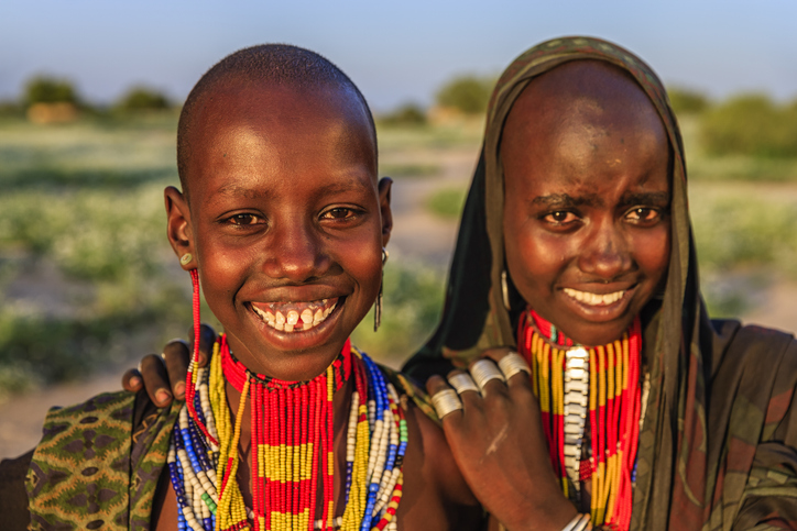 Young women from Erbore tribe, Ethiopia, Africa