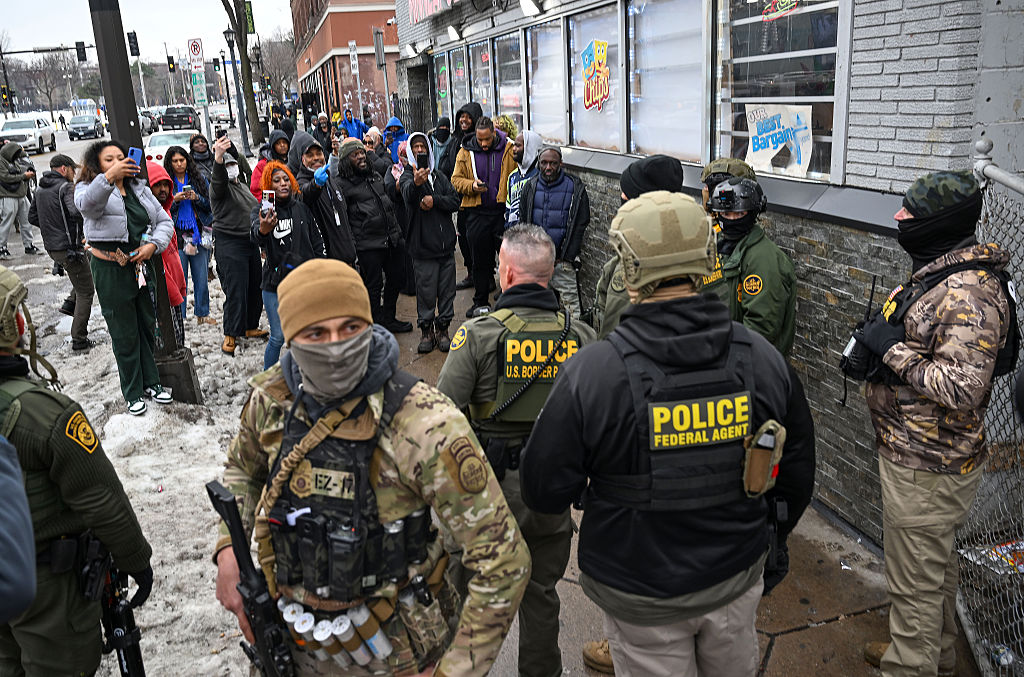 Border Patrol Agents Make An Arrest In Minneapolis, Minnesota