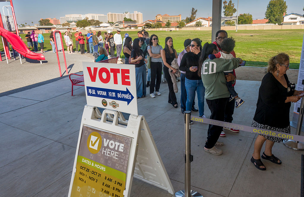 Proposition 50 California Voters Cast Ballots