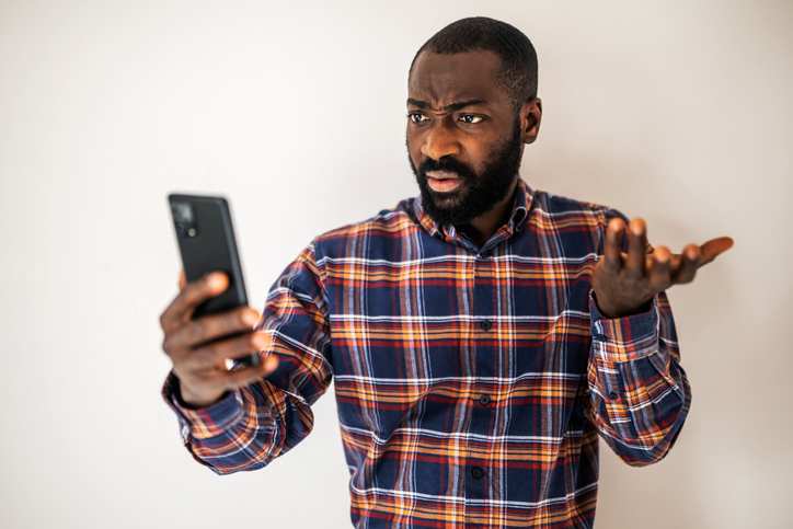 Portrait of adult man in cozy shirt